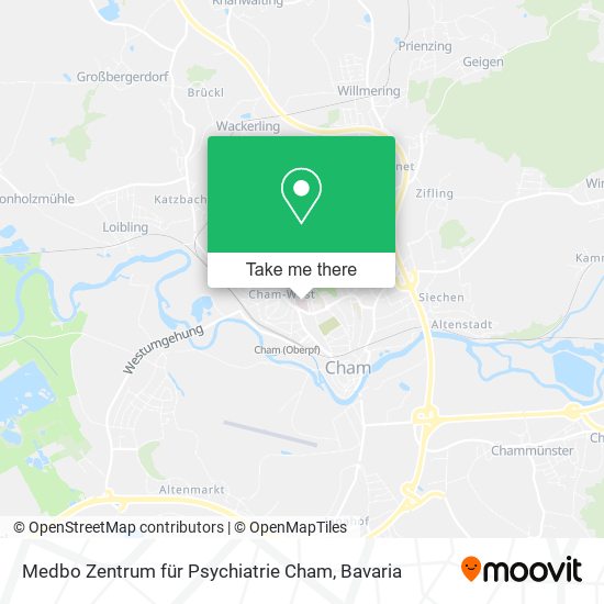 Карта Medbo Zentrum für Psychiatrie Cham