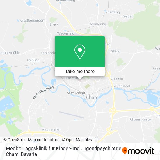 Medbo Tagesklinik für Kinder-und Jugendpsychiatrie Cham map