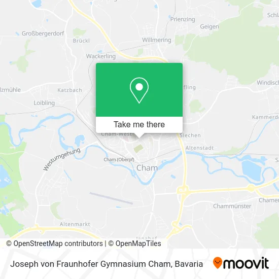 Карта Joseph von Fraunhofer Gymnasium Cham