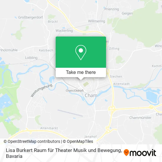 Карта Lisa Burkert Raum für Theater Musik und Bewegung