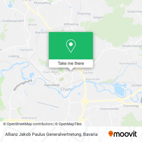 Карта Allianz Jakob Paulus Generalvertretung