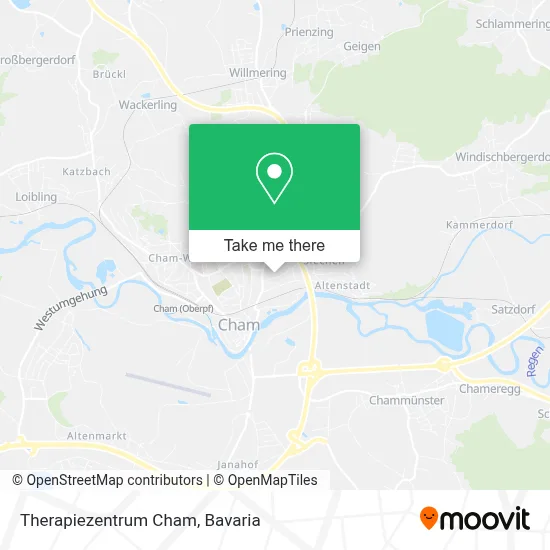 Therapiezentrum Cham map