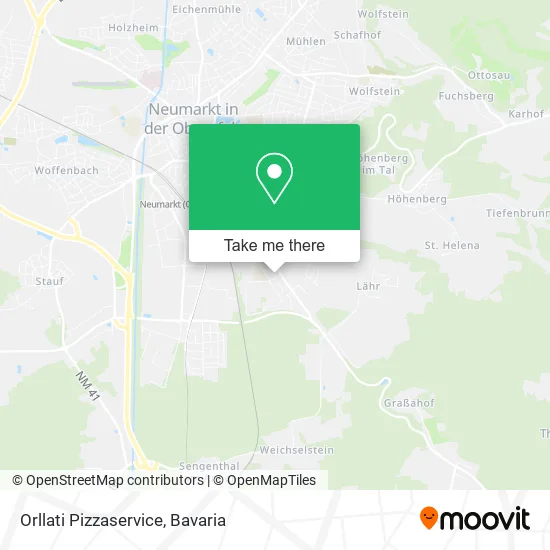 Карта Orllati Pizzaservice