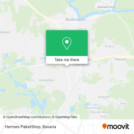 Карта Hermes PaketShop