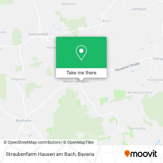 Straubenfarm Hausen am Bach map