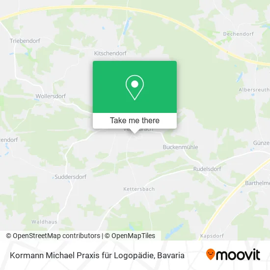 Карта Kormann Michael Praxis für Logopädie