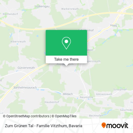 Zum Grünen Tal - Familie Vitzthum map