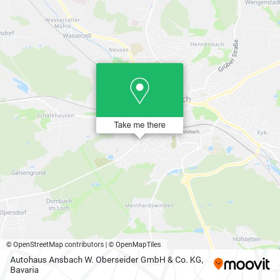 Autohaus Ansbach W. Oberseider GmbH & Co. KG map