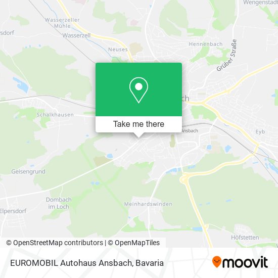 EUROMOBIL Autohaus Ansbach map