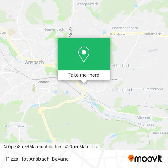 Карта Pizza Hot Ansbach