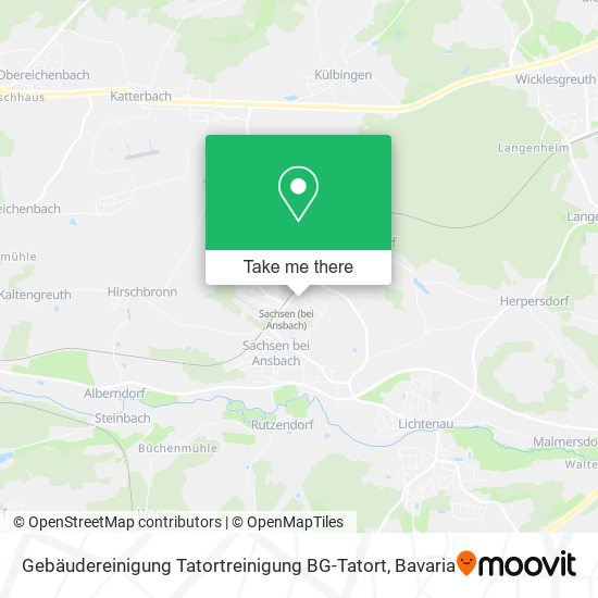 Gebäudereinigung Tatortreinigung BG-Tatort map