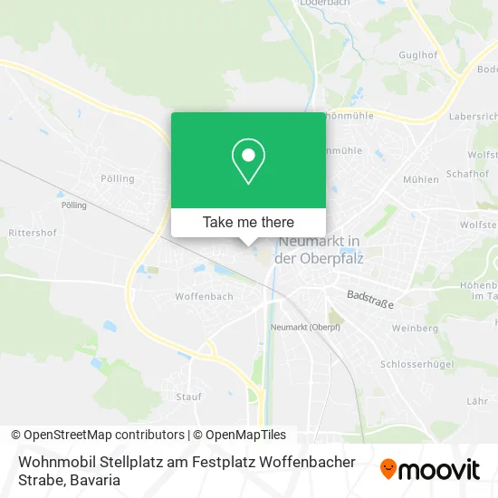 Карта Wohnmobil Stellplatz am Festplatz Woffenbacher Strabe