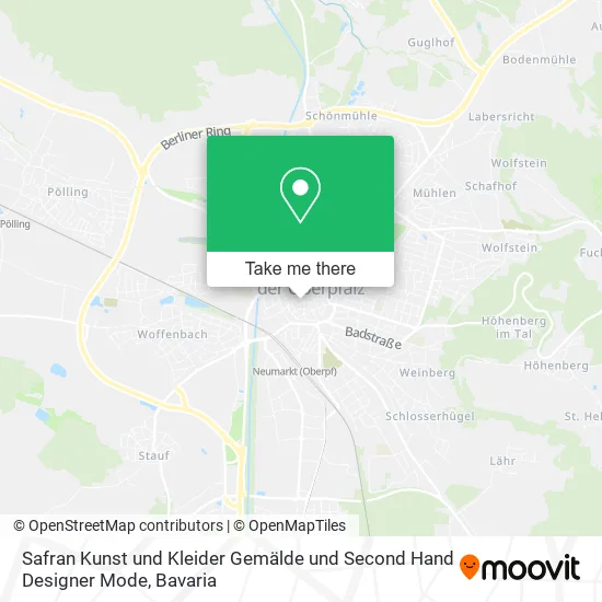 Карта Safran Kunst und Kleider Gemälde und Second Hand Designer Mode