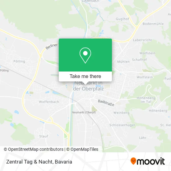 Карта Zentral Tag & Nacht