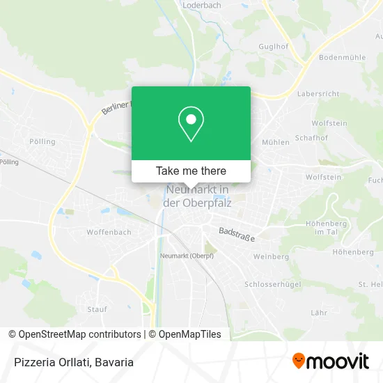 Pizzeria Orllati map
