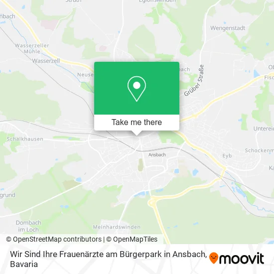 Карта Wir Sind Ihre Frauenärzte am Bürgerpark in Ansbach
