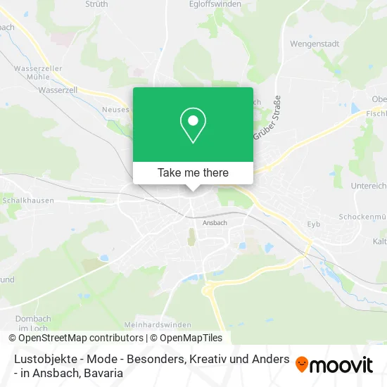 Карта Lustobjekte - Mode - Besonders, Kreativ und Anders - in Ansbach