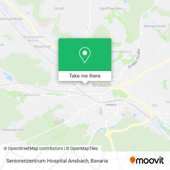 Seniorenzentrum Hospital Ansbach map