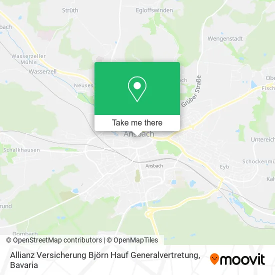 Карта Allianz Versicherung Björn Hauf Generalvertretung