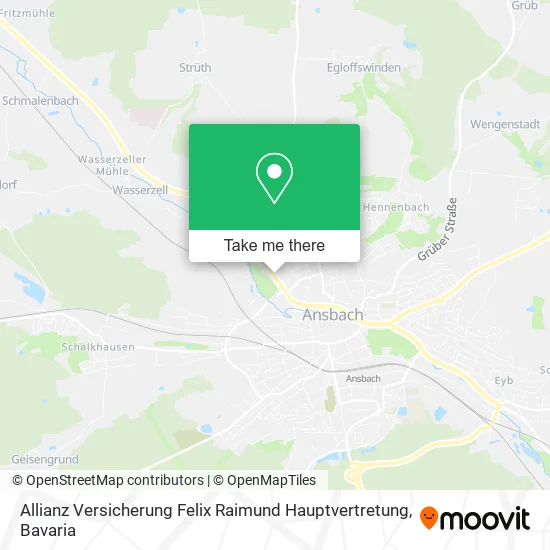 Карта Allianz Versicherung Felix Raimund Hauptvertretung