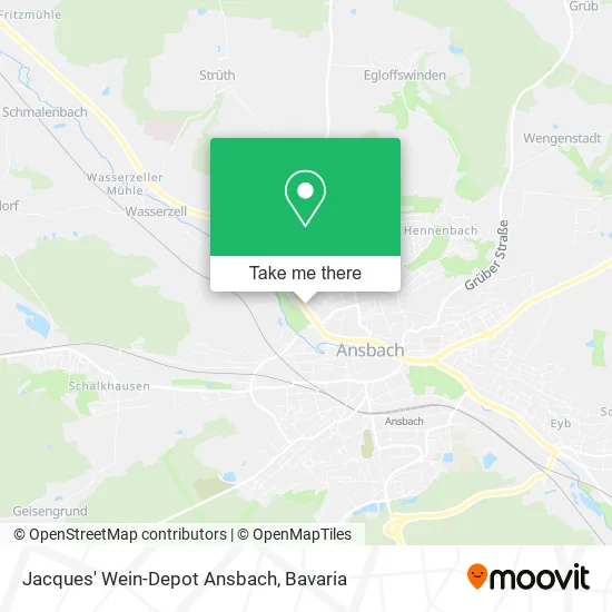 Карта Jacques' Wein-Depot Ansbach