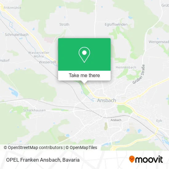 Карта OPEL Franken Ansbach