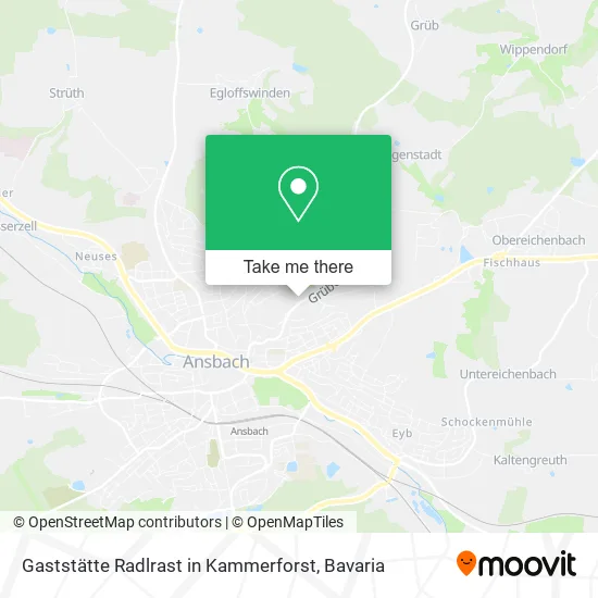 Карта Gaststätte Radlrast in Kammerforst
