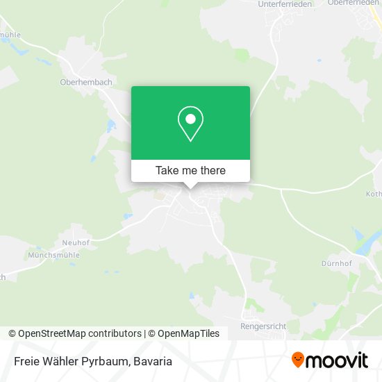 Freie Wähler Pyrbaum map