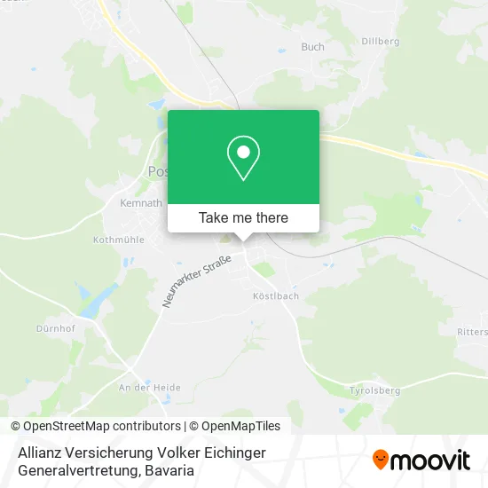 Карта Allianz Versicherung Volker Eichinger Generalvertretung