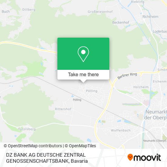 DZ BANK AG DEUTSCHE ZENTRAL GENOSSENSCHAFTSBANK map