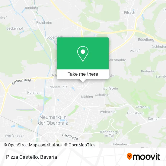Карта Pizza Castello
