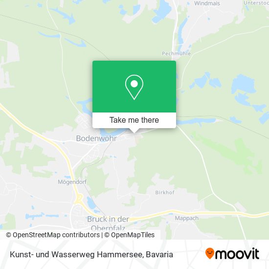 Kunst- und Wasserweg Hammersee map