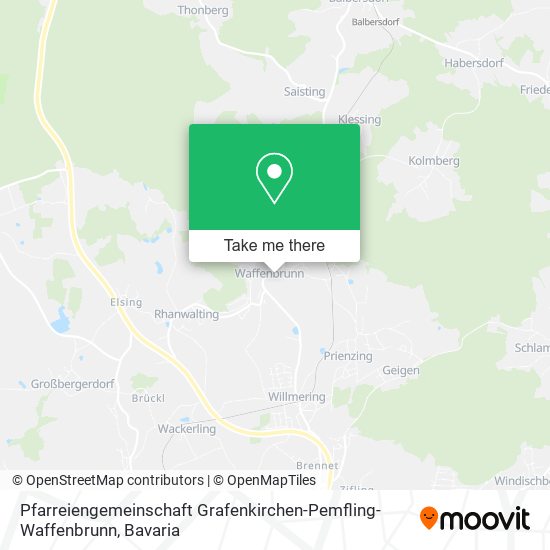 Pfarreiengemeinschaft Grafenkirchen-Pemfling-Waffenbrunn map