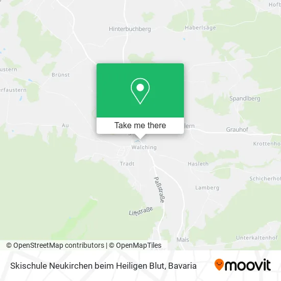 Карта Skischule Neukirchen beim Heiligen Blut