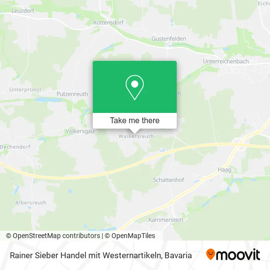 Rainer Sieber Handel mit Westernartikeln map