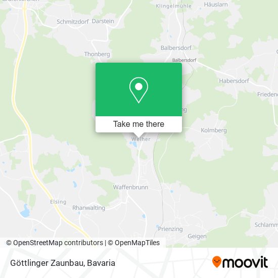 Göttlinger Zaunbau map