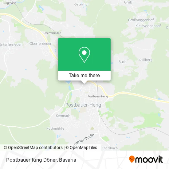 Карта Postbauer King Döner