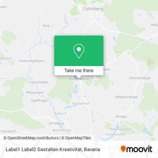 Label1 Label2 Gestalten Kreativität map