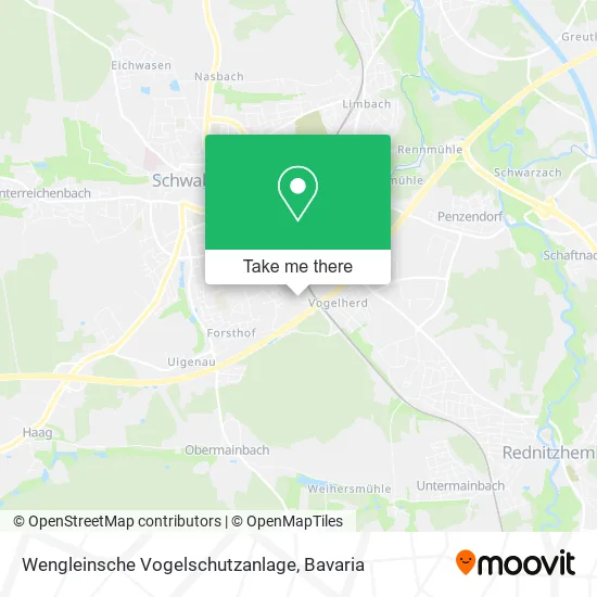 Карта Wengleinsche Vogelschutzanlage