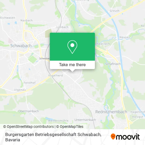 Burgersgarten Betriebsgesellschaft Schwabach map