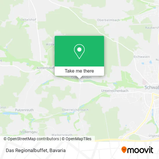 Карта Das Regionalbuffet