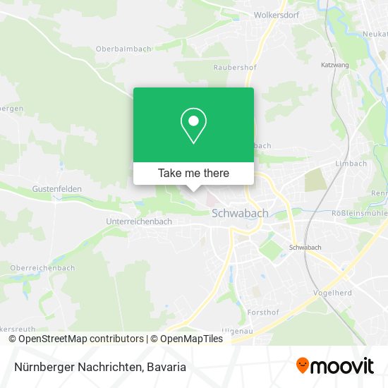 Nürnberger Nachrichten map