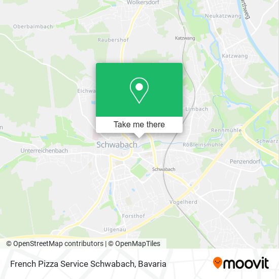 Карта French Pizza Service Schwabach