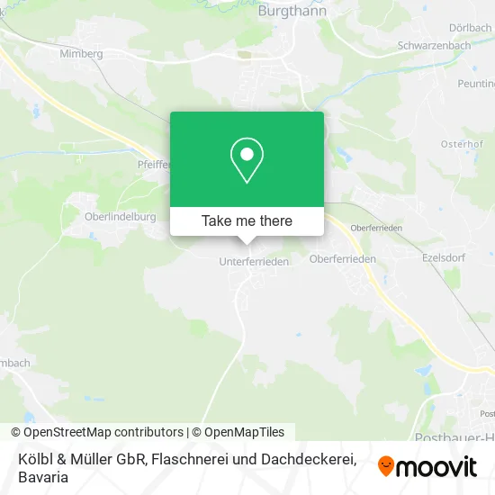 Карта Kölbl & Müller GbR, Flaschnerei und Dachdeckerei