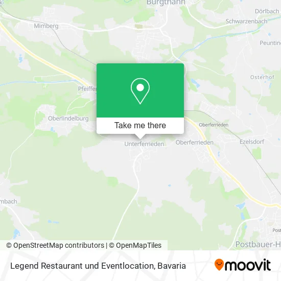 Карта Legend Restaurant und Eventlocation