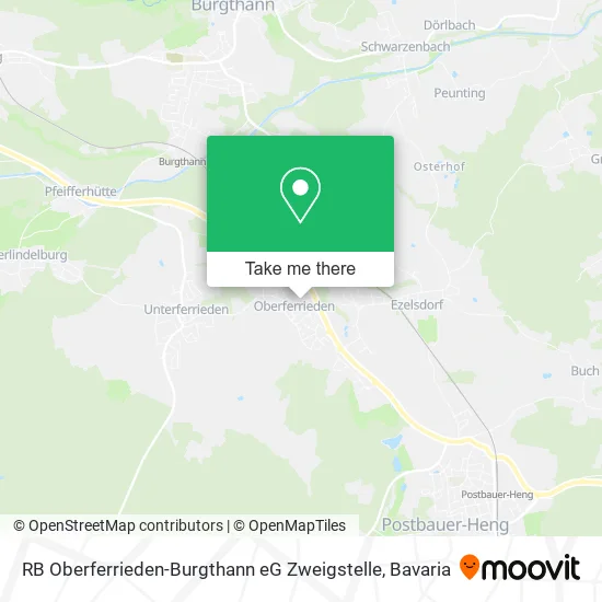 Карта RB Oberferrieden-Burgthann eG Zweigstelle