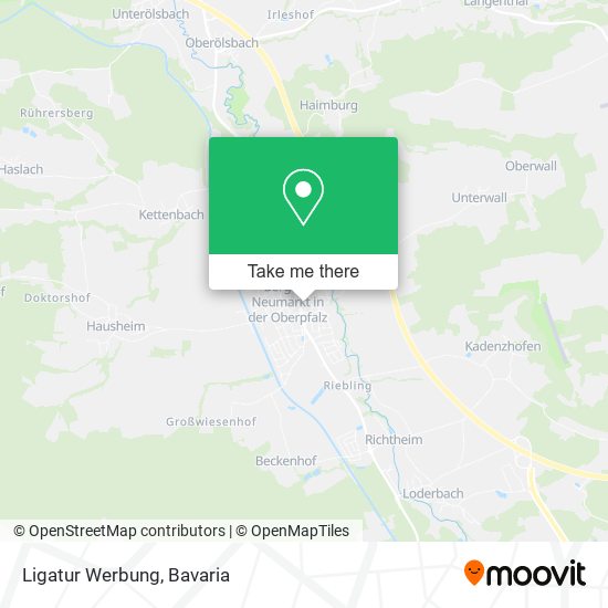 Ligatur Werbung map