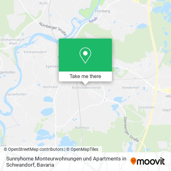 Sunnyhome Monteurwohnungen und Apartments in Schwandorf map