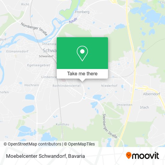 Moebelcenter Schwandorf map