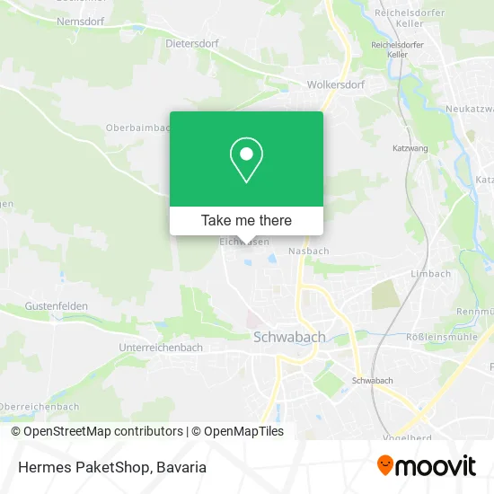 Карта Hermes PaketShop